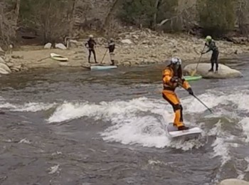 sup river surfing staircase wave buena vista