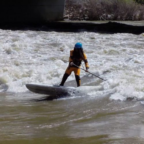 SUP river surfing Glenwood Springs