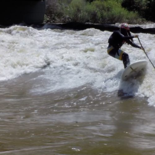 River surfing Glenwood Spring 16000 CFS