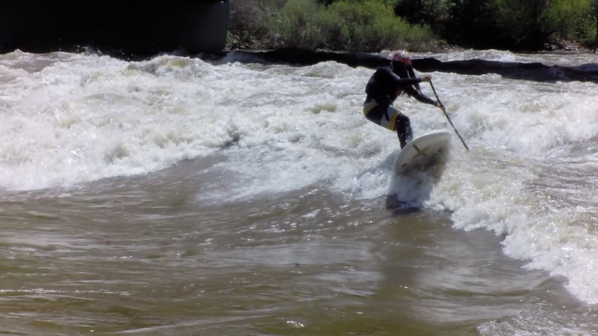 River surfing Glenwood Spring 16000 CFS