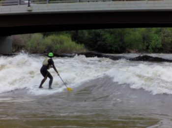 SUP river surfing Glenwood Springs